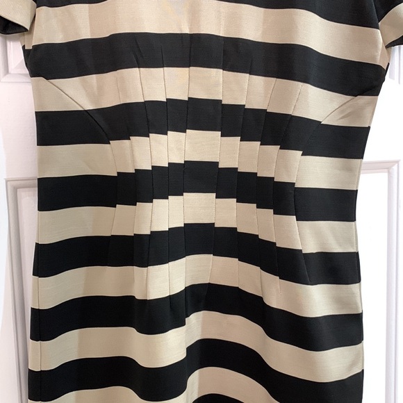 Diane von Furstenberg Yazmine Striped Pleated Shift Dress size 4 - Picture 5 of 13